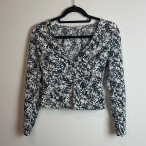 NWOT Floral Long Sleeve Women's Top